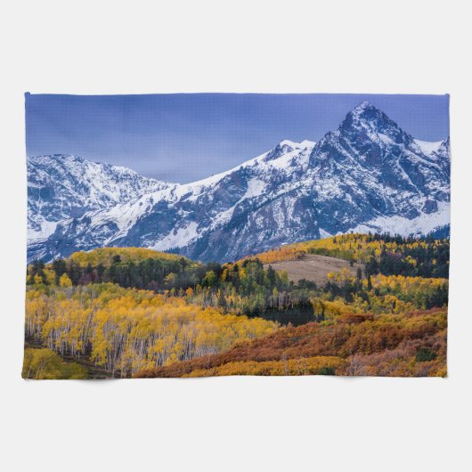 Sneffels Strecken-Fall-Sonnenaufgang - Colorado Handtuch (Horizontal)