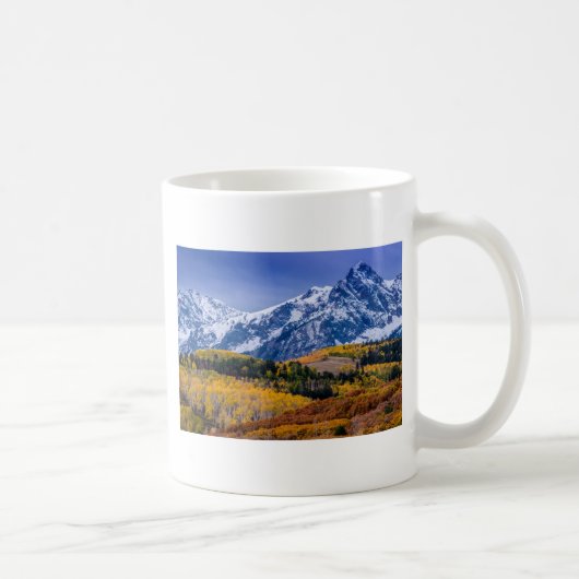 Sneffels Strecken-Fall-Sonnenaufgang - Colorado Kaffeetasse (Rechts)