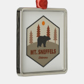 Sneffels Wilderness Colorado Bear Ornament Aus Metall (Rechts)
