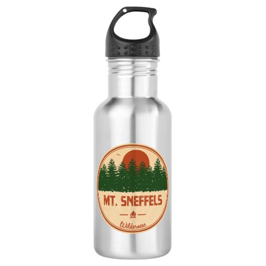 Sneffels Wilderness Colorado Edelstahlflasche (Vorderseite)