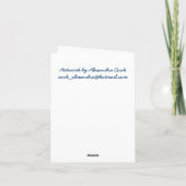 Snegurochka Birthday card in Russian Karte (Rückseite)