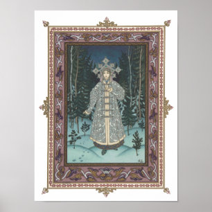 Snegurochka im Wald Poster