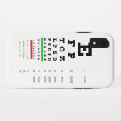 Snellen Augen-Diagramm Case-Mate iPhone Hülle (Rückseite (Horizontal))