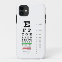 Snellen Augen-Diagramm iPhone 7 Fall