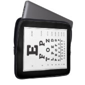 Snellen Chart Eye Chart Lap Top Electronics Bag Laptopschutzhülle (Vorne Rechts)