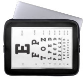 Snellen Chart Eye Chart Lap Top Electronics Bag Laptopschutzhülle (Vorderseite)