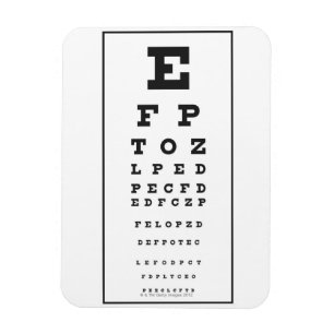 Snellen Chart Magnet