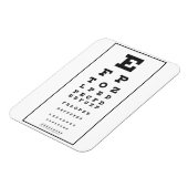 Snellen Chart Magnet (Linke Seite)