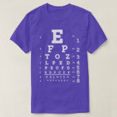 Snellen Chart Optimetric Eyesight Test T-Shirt (Design vorne)