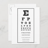 Snellen Chart Postkarte (Vorne/Hinten)