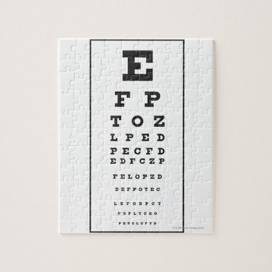 Snellen Chart Puzzle (Vertikal)