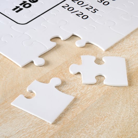 Snellen Diagramm (Augenuntersuchung-Diagramm) Puzzle (Seite)