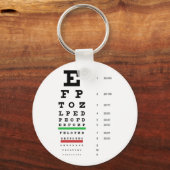 Snellen Eye Chart Schlüsselanhänger (Vorderseite)