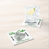 Snerks Ulu quadratische WegwerfUntersetzer Cafés Rechteckiger Pappuntersetzer (Vor Ort)