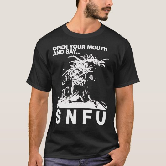SNFU Öffnen Sie Ihren Mund Essential T - Shirt Ess (Vorderseite)