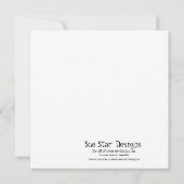 Snicker Doodle Giraff Baby Shower Einladung (Rückseite)