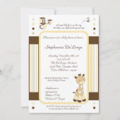 Snicker Doodle Giraffe Kinderdusche Einladung (Vorderseite)