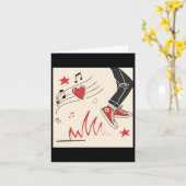 Snicker Music Colorful expressive Digital Art Illu Karte (Gelbe Blume)