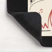 Snicker Music Colorful expressive Digital Art Illu Mousepad (Ecke)