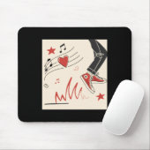 Snicker Music Colorful expressive Digital Art Illu Mousepad (Mit Mouse)