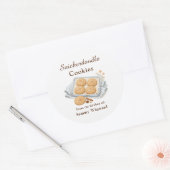 Snickerdoodle-Keks-Geschenklabel Runder Aufkleber (Umschlag)
