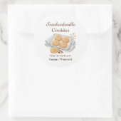 Snickerdoodle-Keks-Geschenklabel Runder Aufkleber (Tasche)