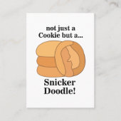 Snickerdoodle-Keks Visitenkarte (Vorderseite)