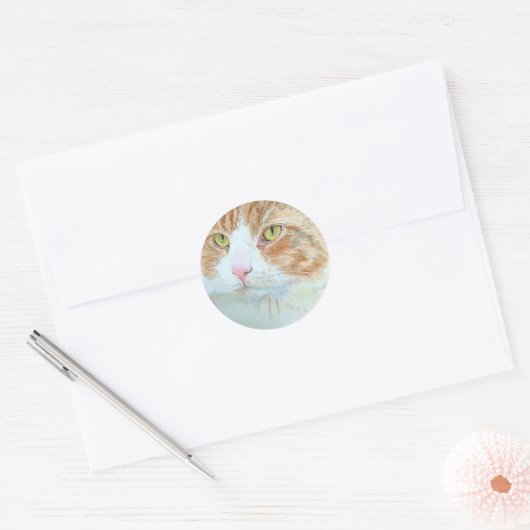 Snickers die Katzen-runden Aufkleber (Umschlag)