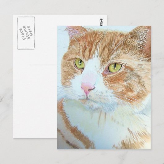 Snickert die Cat Postkarte (Vorne/Hinten)