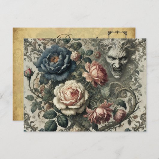 Snide Remarks - gotisch Viktorianisch Feiertagspostkarte (Vorne/Hinten)