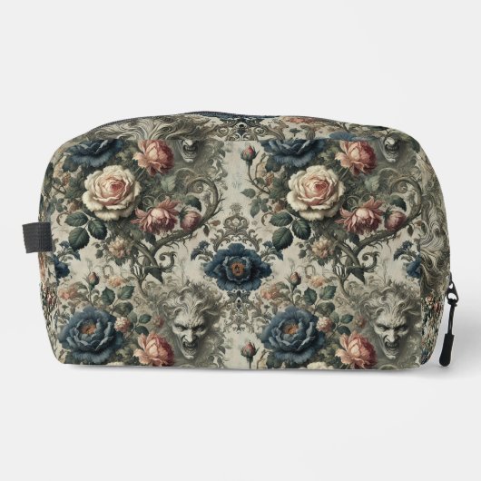 Snide Remarks - gotische Blumengroteske Waschbeutel (Vorderseite)
