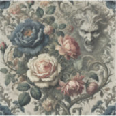 Snide Remarks - gotisches, florales Grotesque Kiss Aufkleber (Vorderseite)