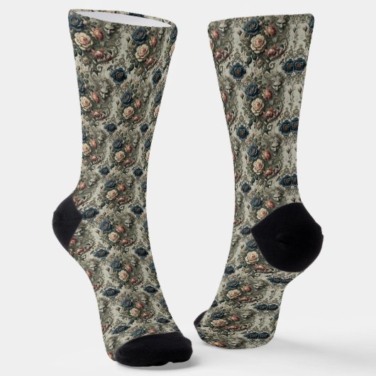 Snide Remarks - Gotisches Viktorianisches Delirium Socken (Gewinkelt)