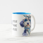 Sniff Happens – Cheeky Pup Zweifarbige Tasse (VorderseiteRechts)