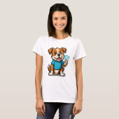 Sniff Happens - Funny Dog Cartoon T - Shirt (Vorne ganz)