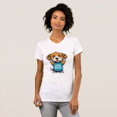 Sniff Happens - Funny Dog Cartoon T - Shirt (Vorne ganz)