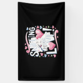 Sniffen nach Liebe! Hund Banner (Vertikal)