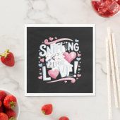 Sniffen nach Liebe! Hund Serviette (Beispiel)