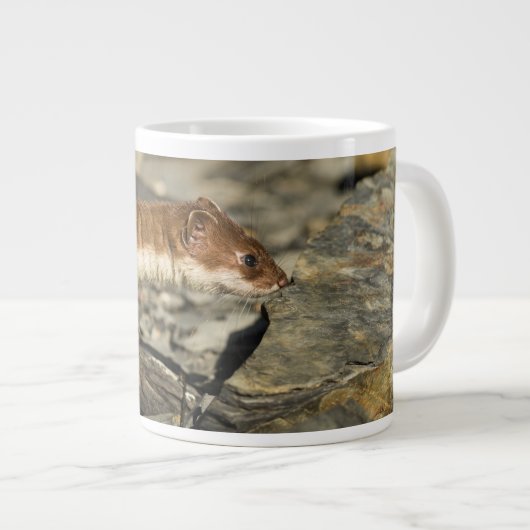 Sniffing Weasel Jumbo-Tasse (Vorderseite Rechts)
