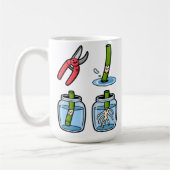 Snip, Root, Repeat Kaffeetasse (Links)