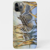 Snipe bird Art Winter Morgeni iPhone Case (Rückseite)