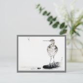 Snipe Bird, Watanabe Seitei Postkarte (Stehend Vorderseite)