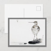 Snipe Bird, Watanabe Seitei Postkarte (Vorne/Hinten)