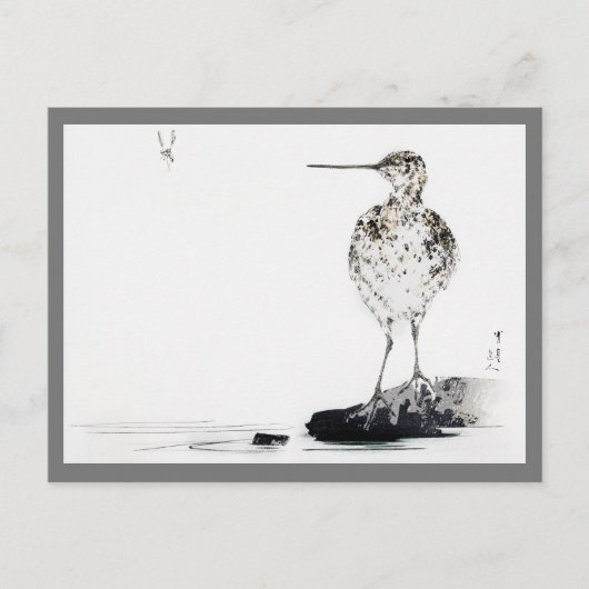 Snipe Bird, Watanabe Seitei Postkarte (Vorderseite)