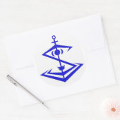 Snipentologiemblem Runder Aufkleber (Umschlag)