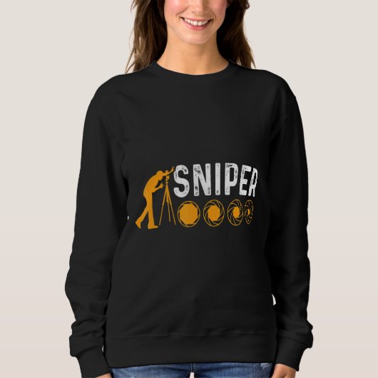 Sniper Fotograf Fotograf Camer Sweatshirt (Vorderseite)