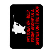 Sniper - Hilfe von oben - Kühlschrankmagnet Magnet (Vertikal)