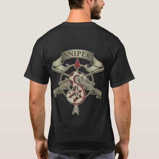 Sniper Insignia Wüste T - Shirt (Rückseite)