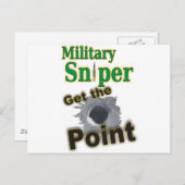 Sniper-Militär(1) Postkarte (Vorne/Hinten)