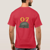 Sniper mit Helm und sieben Kugeln T - Shirt (Rückseite)